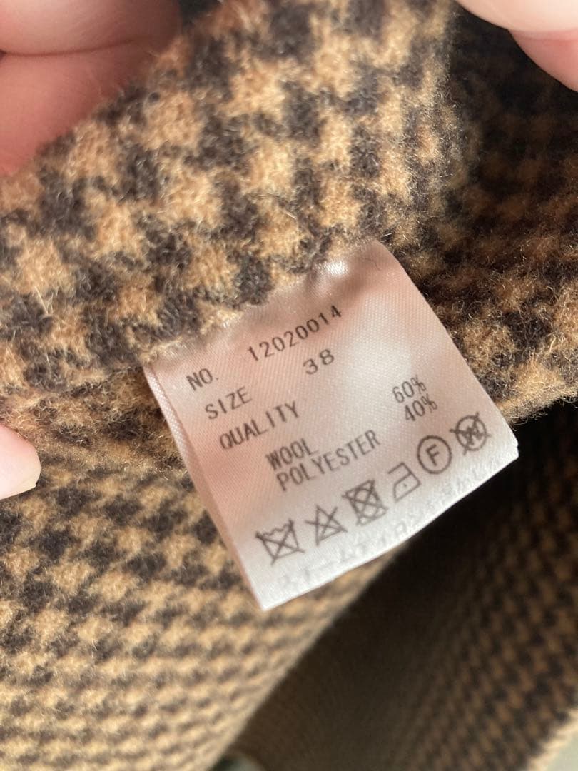 TODAYFUL 38 オーバーチェックコート