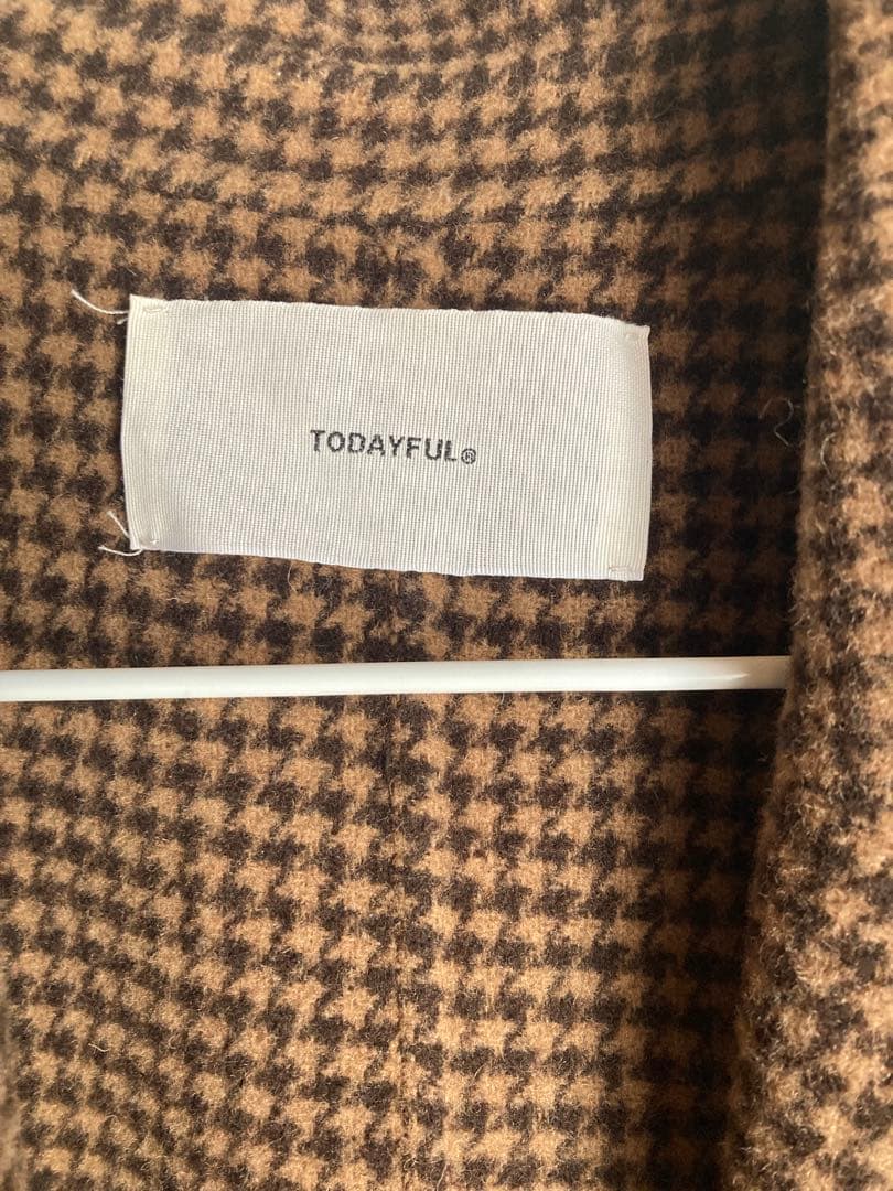 TODAYFUL 38 オーバーチェックコート