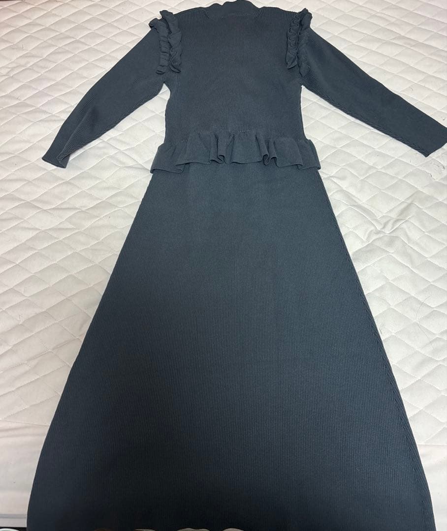 CORCOVADO コルコバード　フリルニットワンピース　ダブスタ　未着用