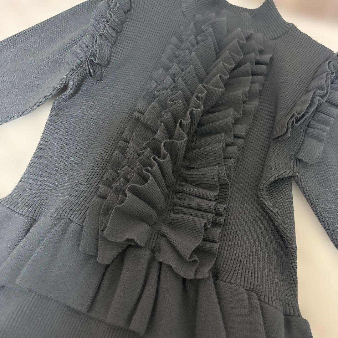 CORCOVADO コルコバード　フリルニットワンピース　ダブスタ　未着用