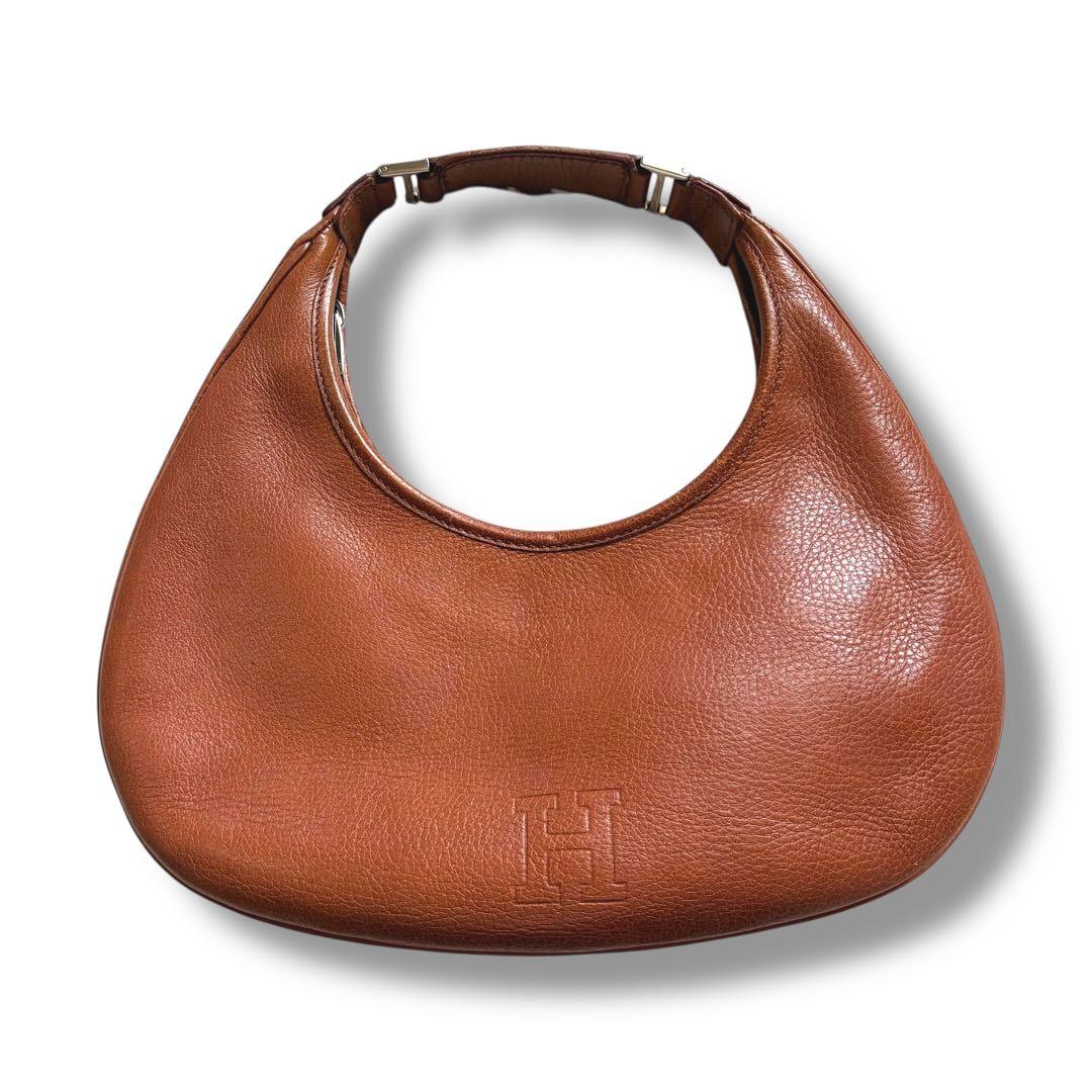 HIROFU ヒロフ レザーバッグ 三日月型 ブラウン 本革 ワンショルダー