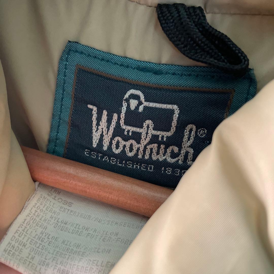 80s 90s woolrich ダウンベスト　アメリカ製　ベージュ