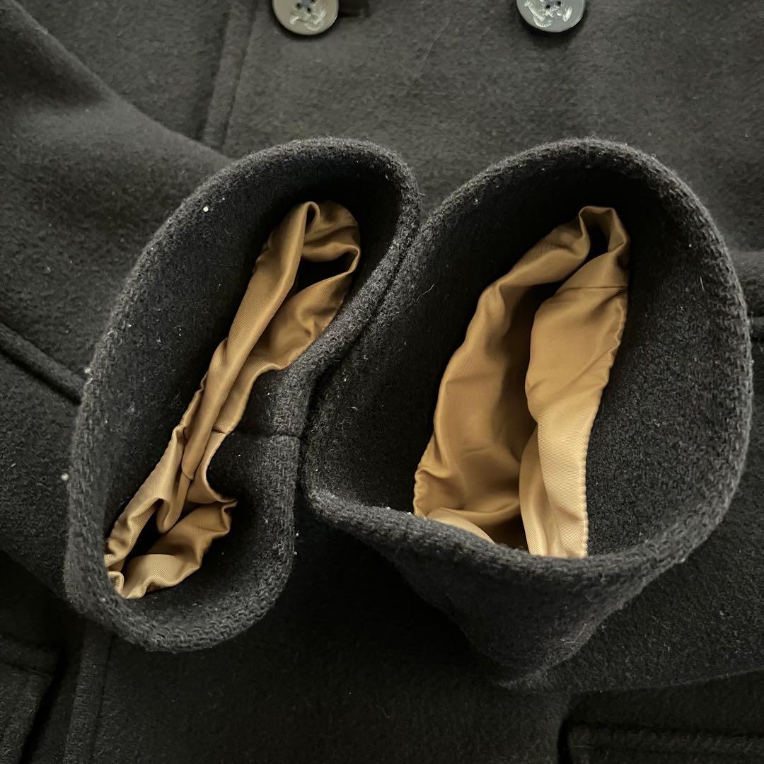 極美品 BROOKS BROTHERS ウール ピーコート ネイビー L