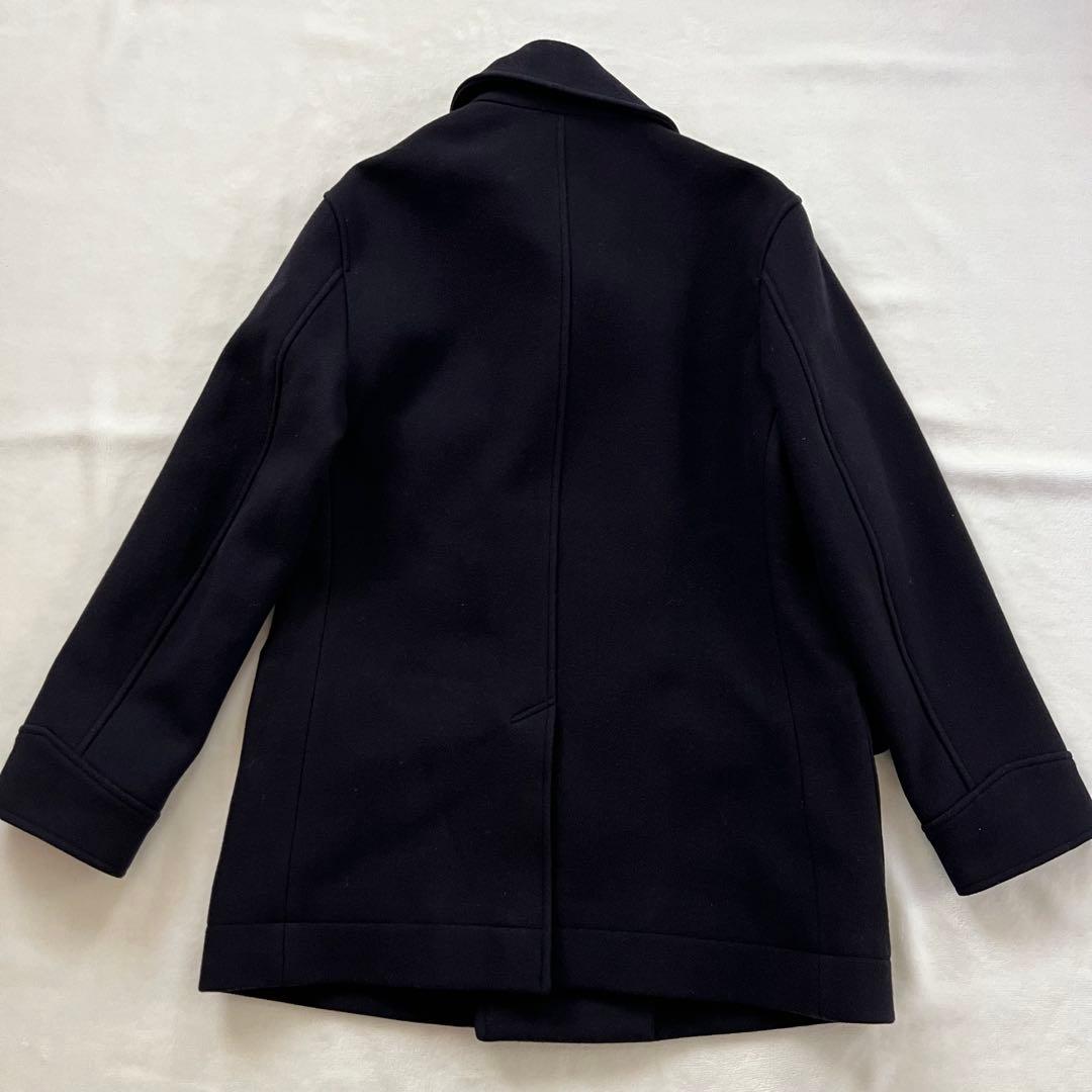 極美品 BROOKS BROTHERS ウール ピーコート ネイビー L