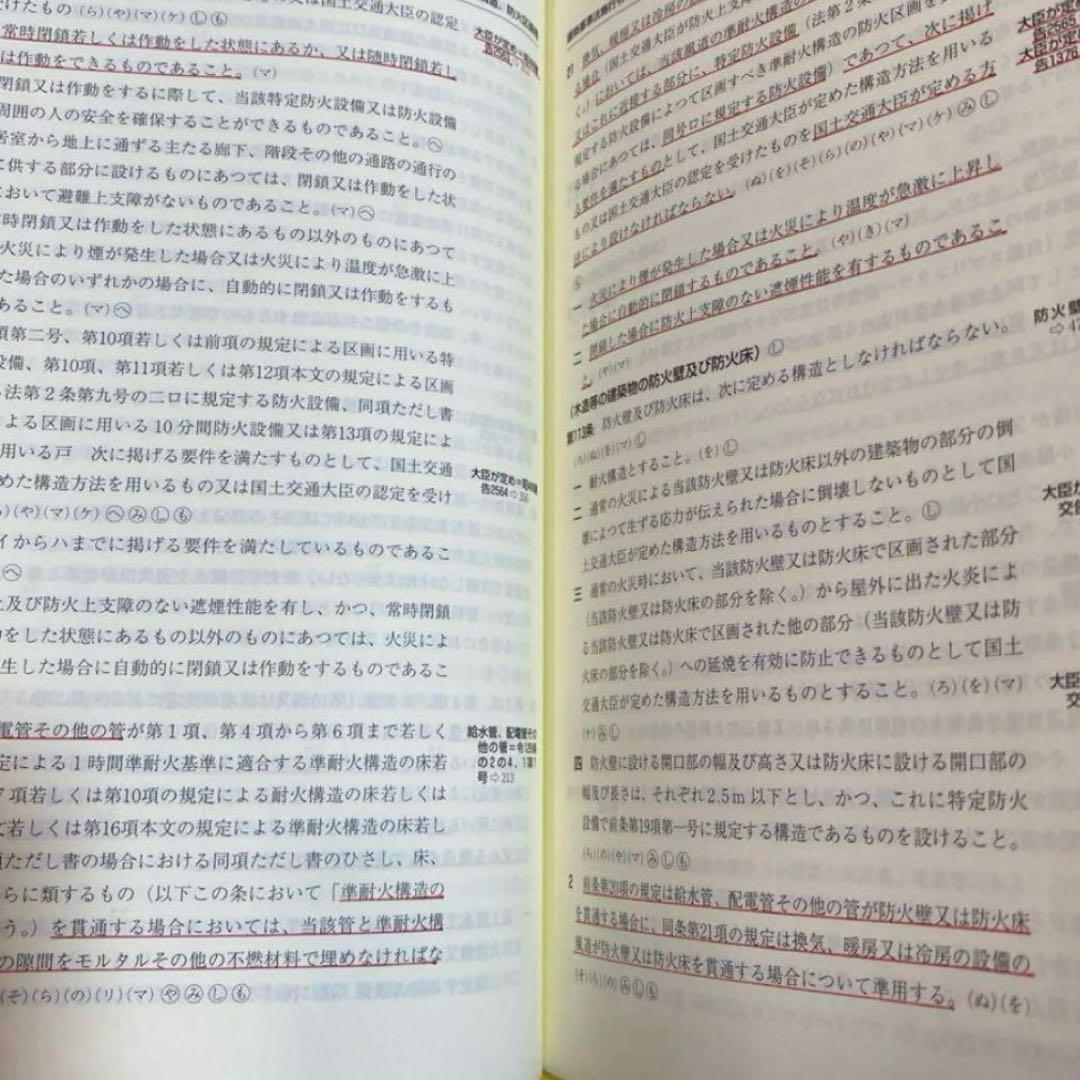 【限定特価】建築設備関係法令集　令和７年版　『線引き済、index貼り付け済』