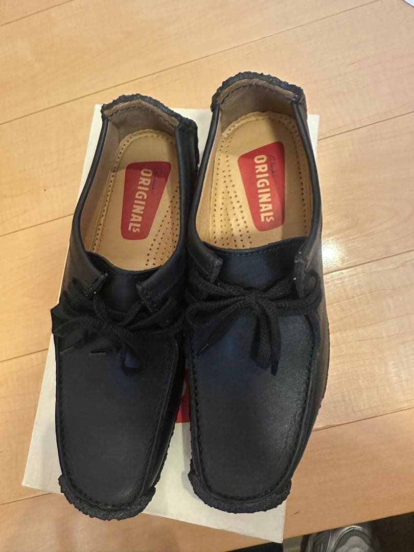 クラークス　ナタリー　ブラックレザー　26cm