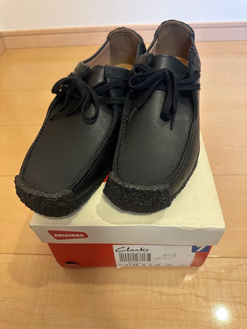 クラークス　ナタリー　ブラックレザー　26cm