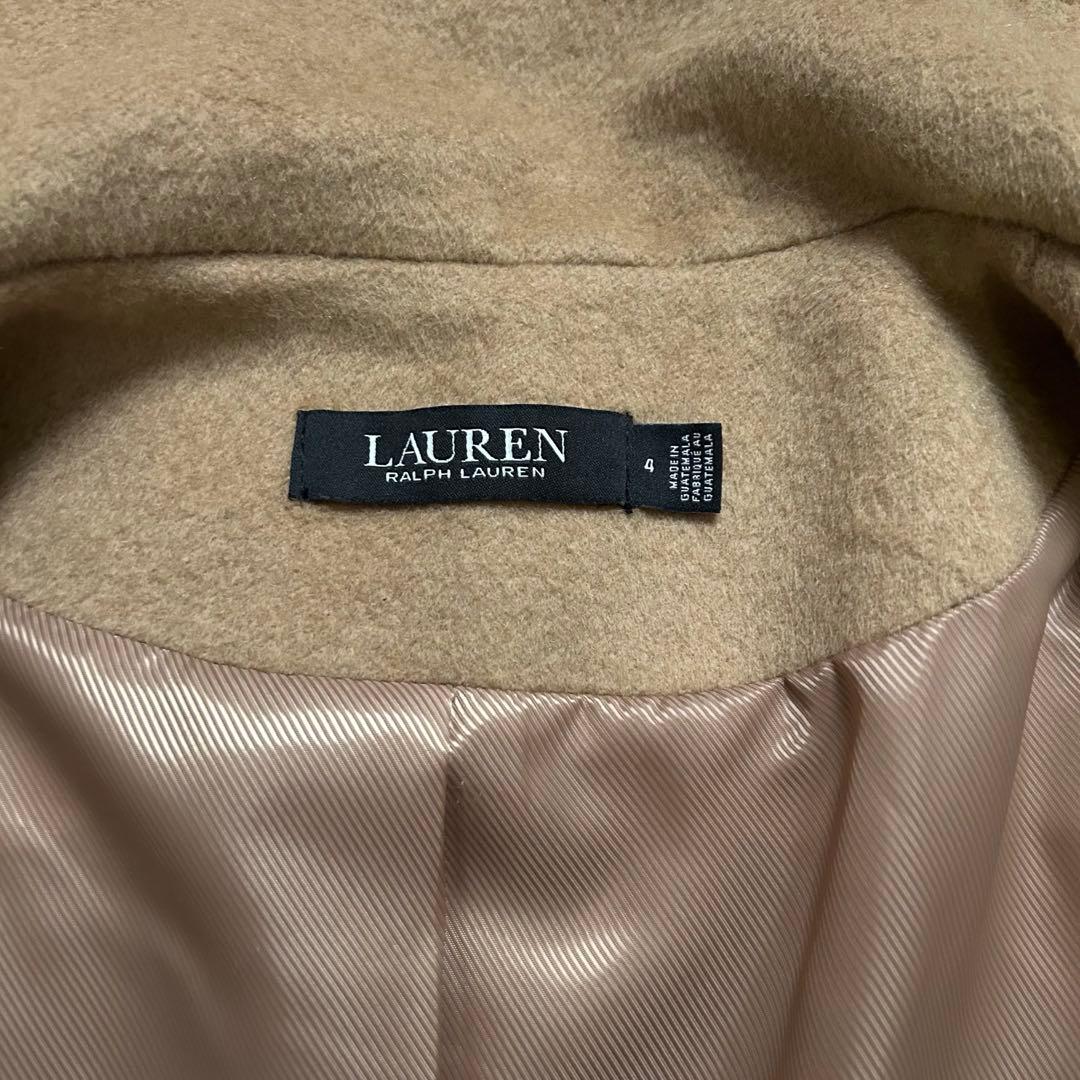 正規店購入　ローレンラルフローレン　バックルトリム ウールブレンドコート