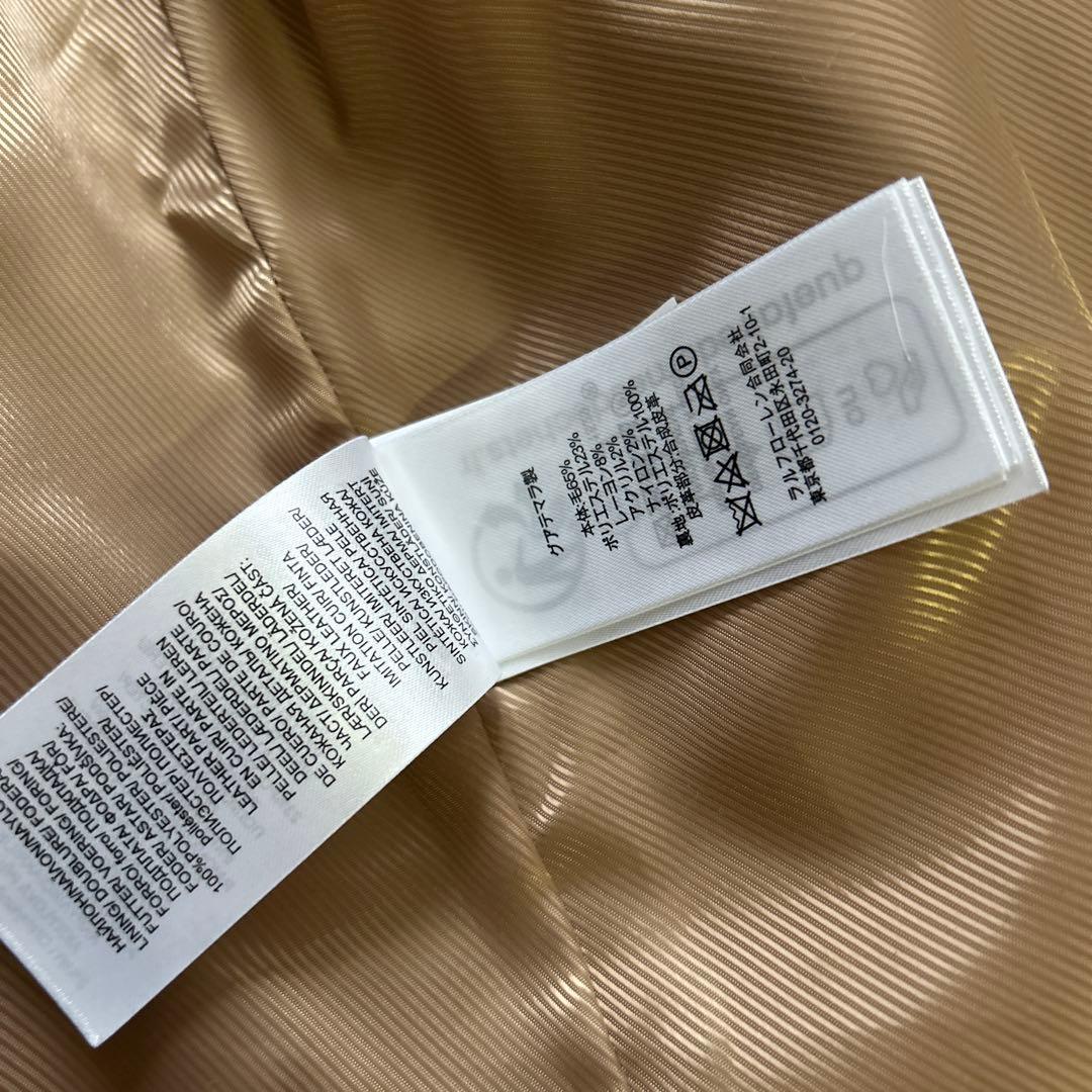 正規店購入　ローレンラルフローレン　バックルトリム ウールブレンドコート