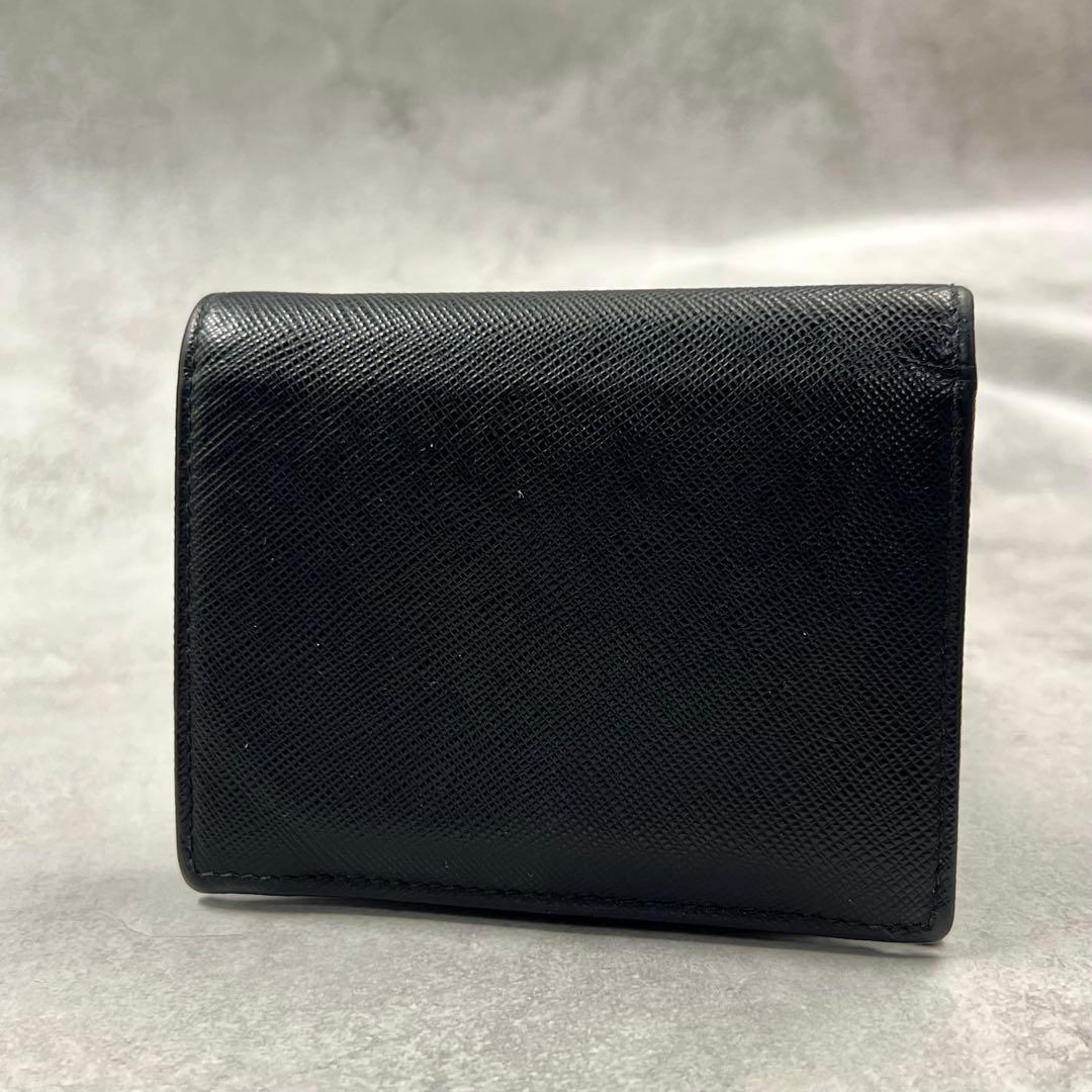 専用　PRADA サフィアーノ ブラック レザー 折り財布 8149