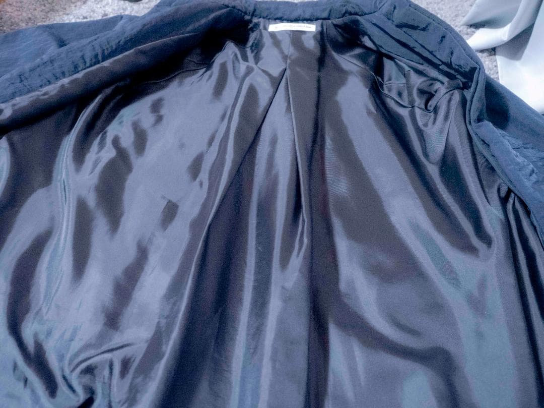 journal standard luxe ナイロン中綿ロングコート 濃紺