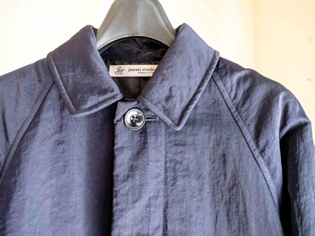 journal standard luxe ナイロン中綿ロングコート 濃紺