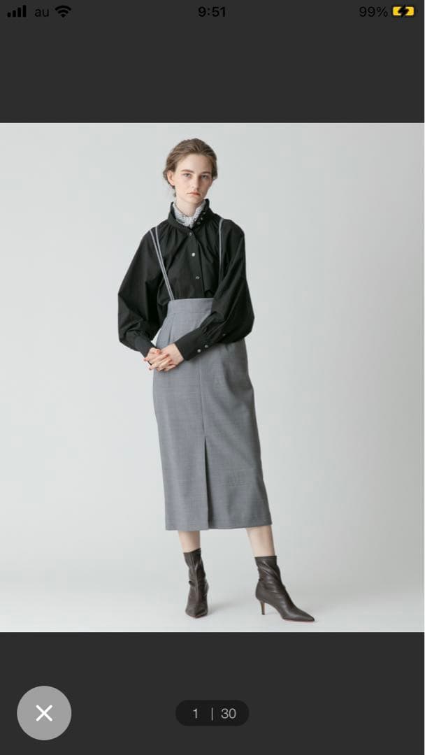 ゆ*き様 新品未着用【アルアバイルallurevilleナロータイトスカート】グ