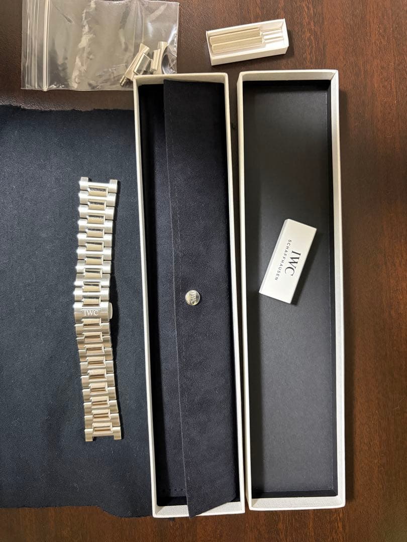 IWC ポルトギーゼ クロノグラフ 純正　メタルブレス　ステンレスベルト