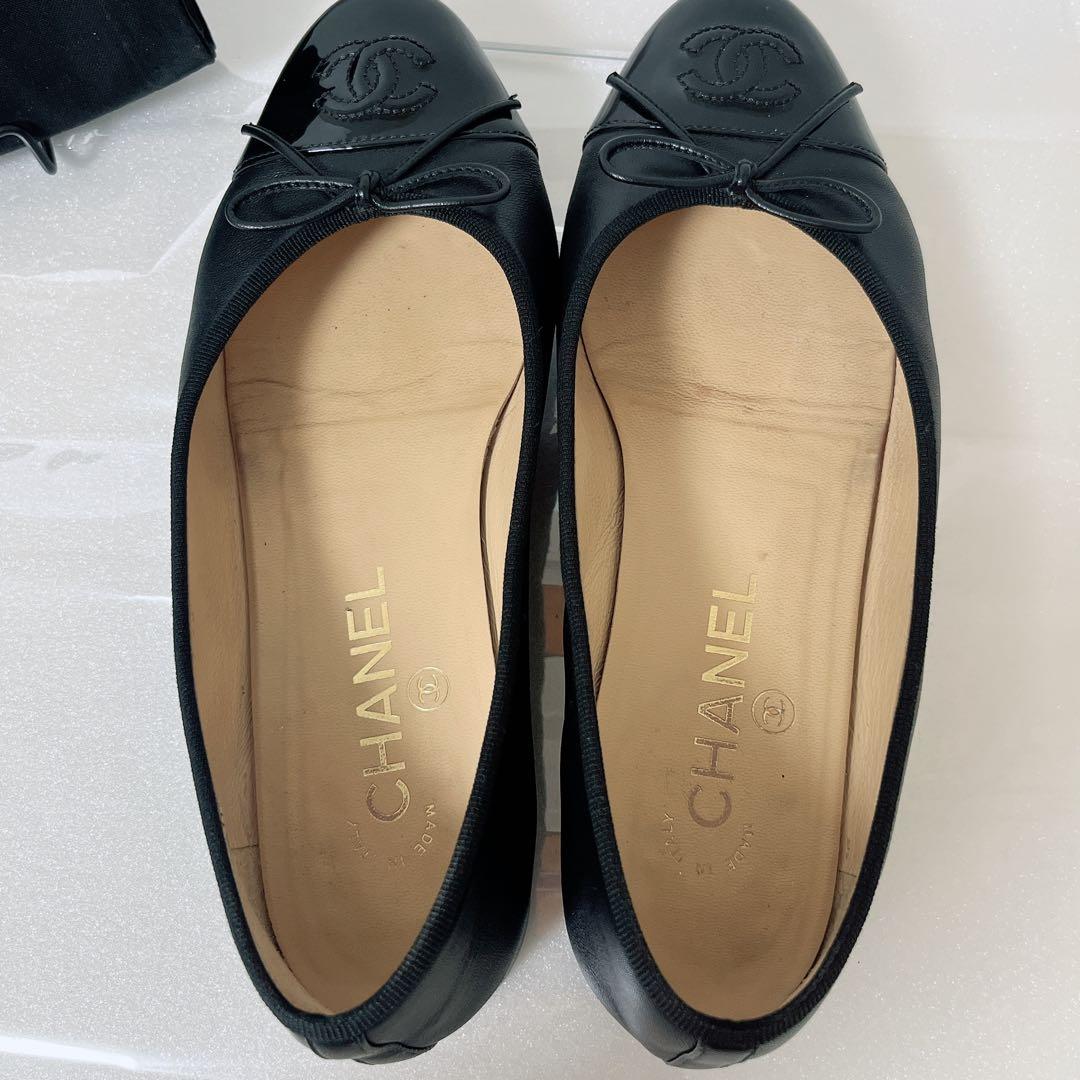 最終値下げ✨美品　CHANEL シャネルバレエシューズ バレリーナレザー
