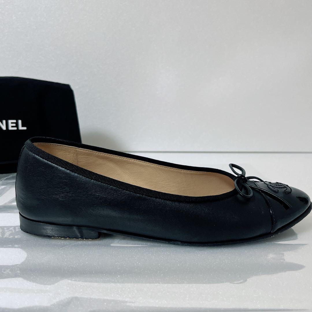 最終値下げ✨美品　CHANEL シャネルバレエシューズ バレリーナレザー
