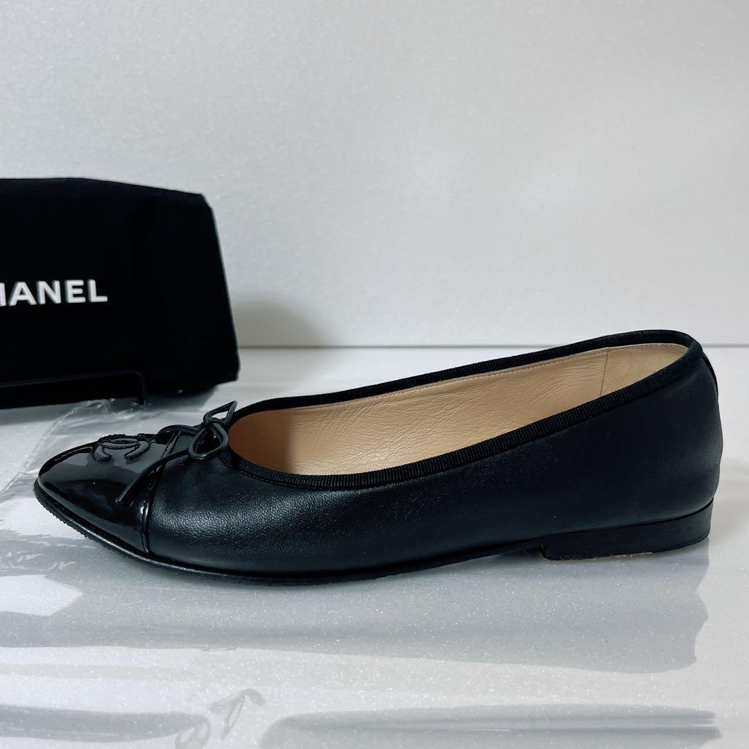 最終値下げ✨美品　CHANEL シャネルバレエシューズ バレリーナレザー