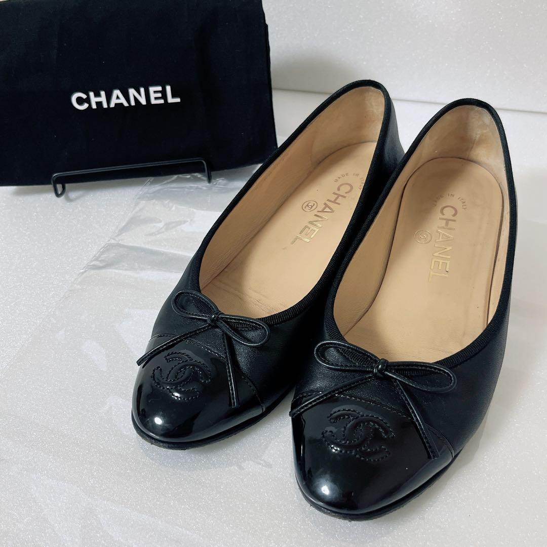最終値下げ✨美品　CHANEL シャネルバレエシューズ バレリーナレザー