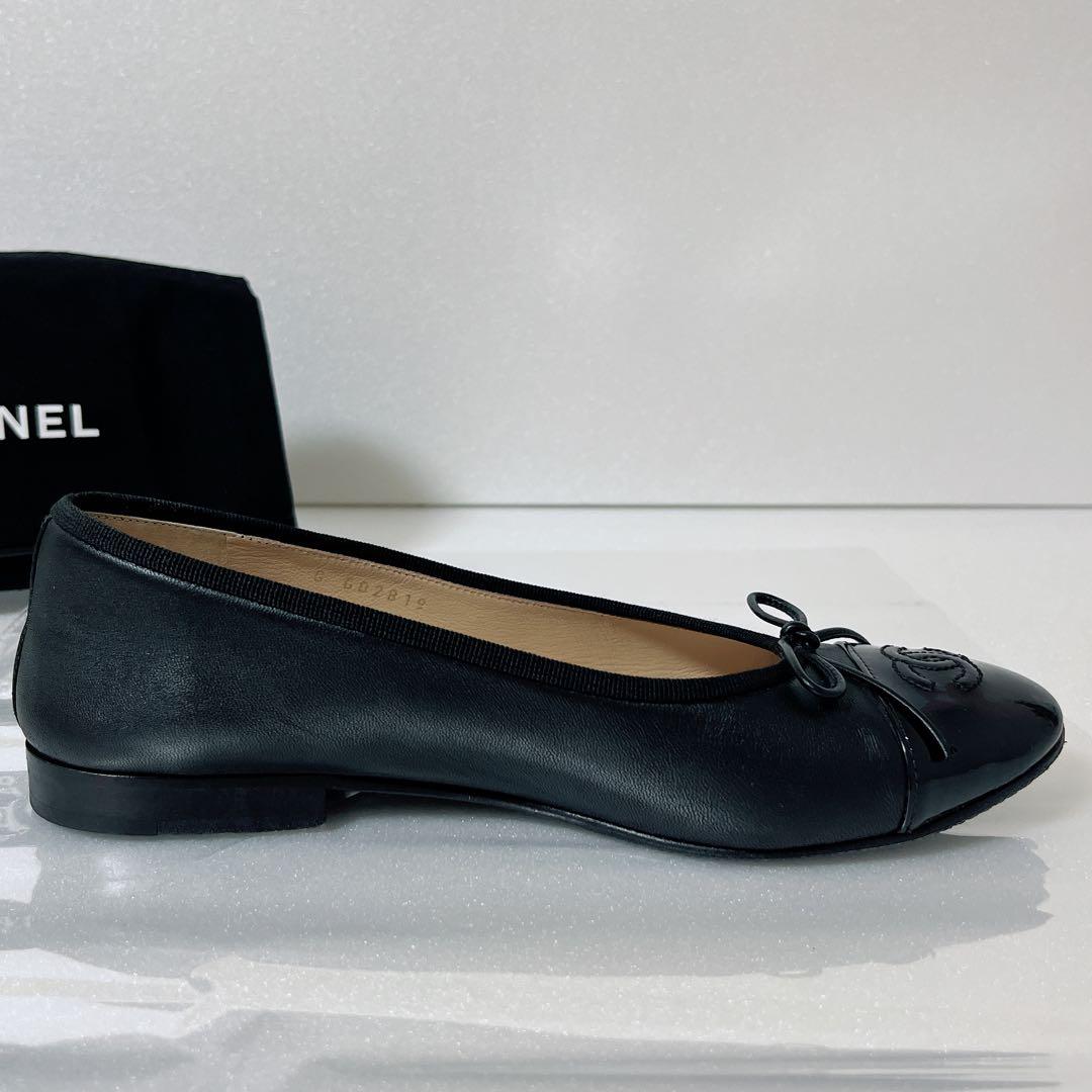 最終値下げ✨美品　CHANEL シャネルバレエシューズ バレリーナレザー