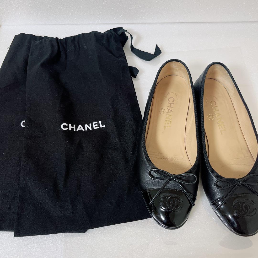 最終値下げ✨美品　CHANEL シャネルバレエシューズ バレリーナレザー