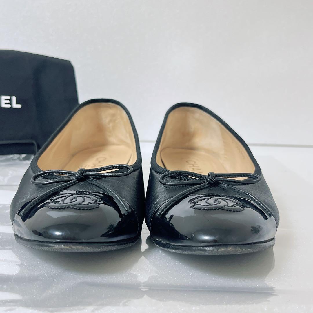 最終値下げ✨美品　CHANEL シャネルバレエシューズ バレリーナレザー