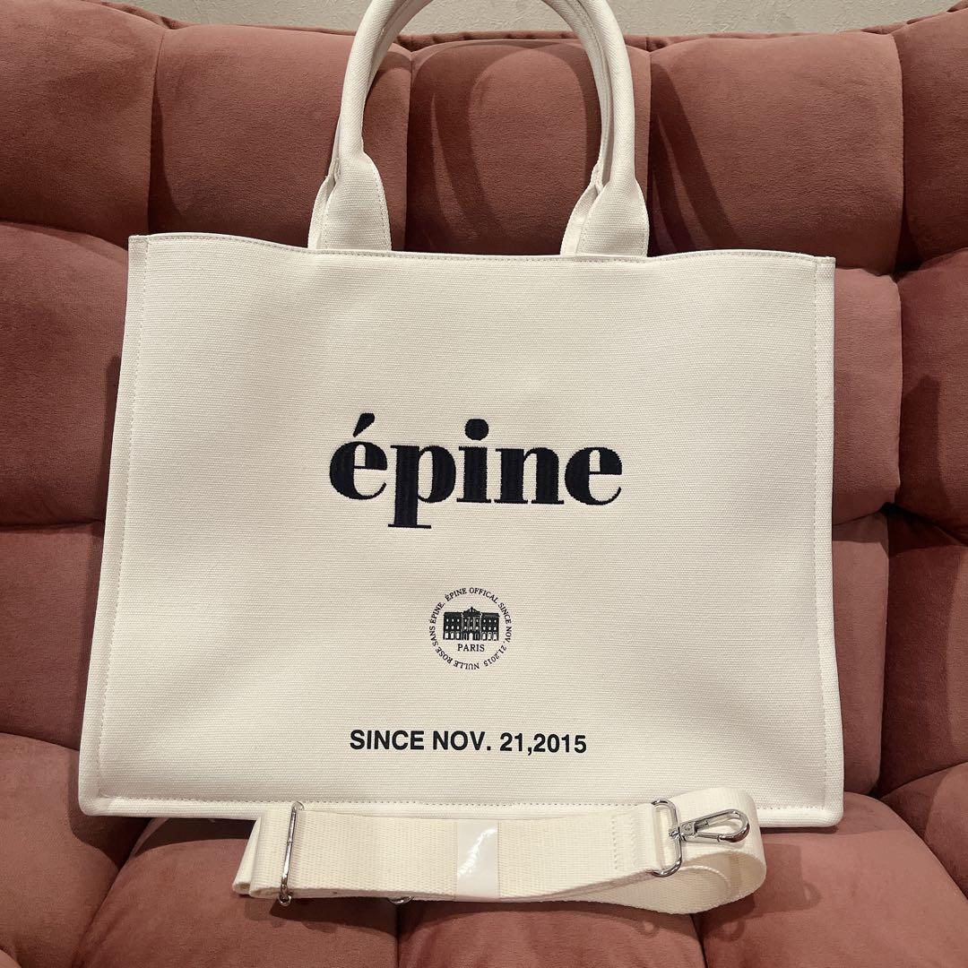新品未使用エピヌ épine book tote bag largewhite