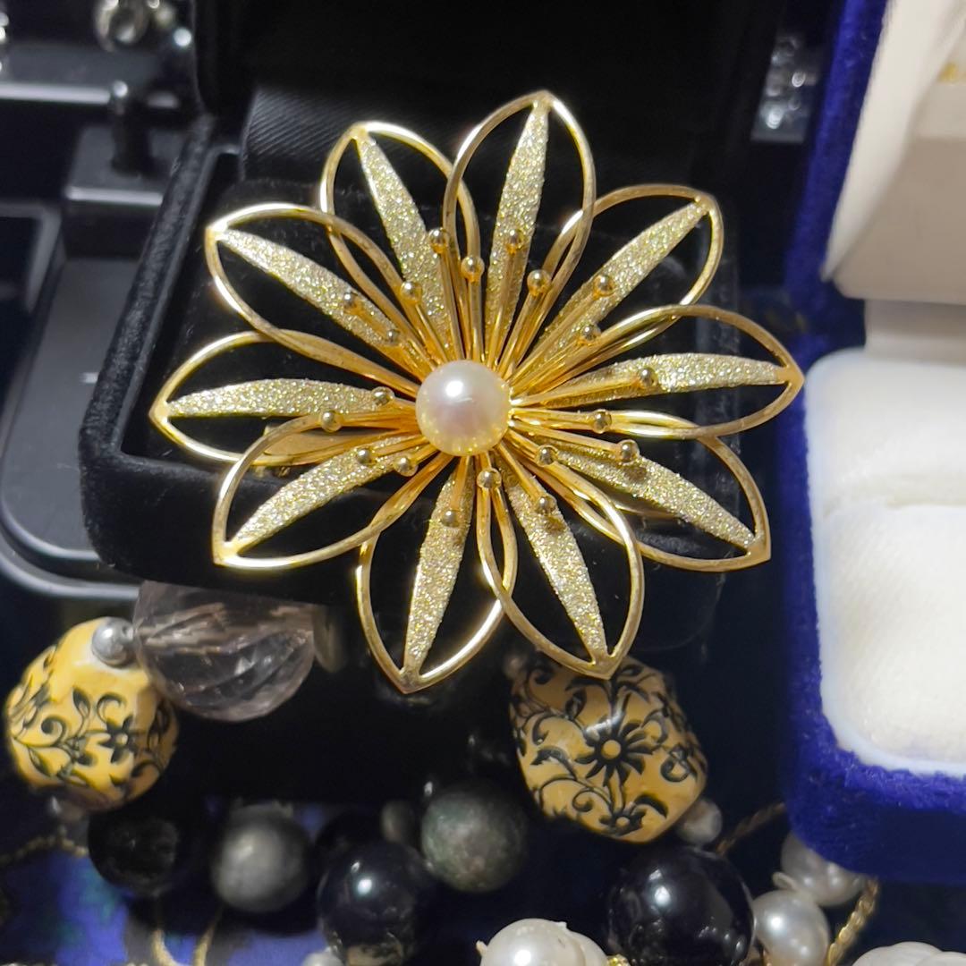 遺品整理 生前整理 大量 刻印アクセサリー パール ネックレス イヤリング