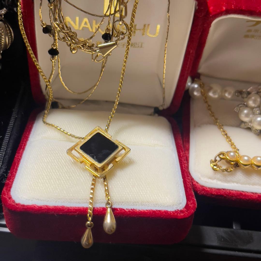 遺品整理 生前整理 大量 刻印アクセサリー パール ネックレス イヤリング