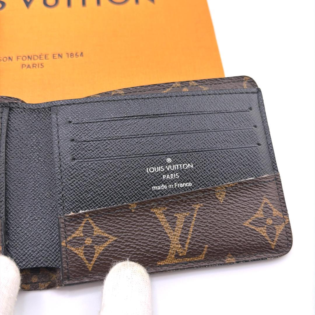 【美品】ルイヴィトン モノグラム マカサー ポルトフォイユ ガスパル