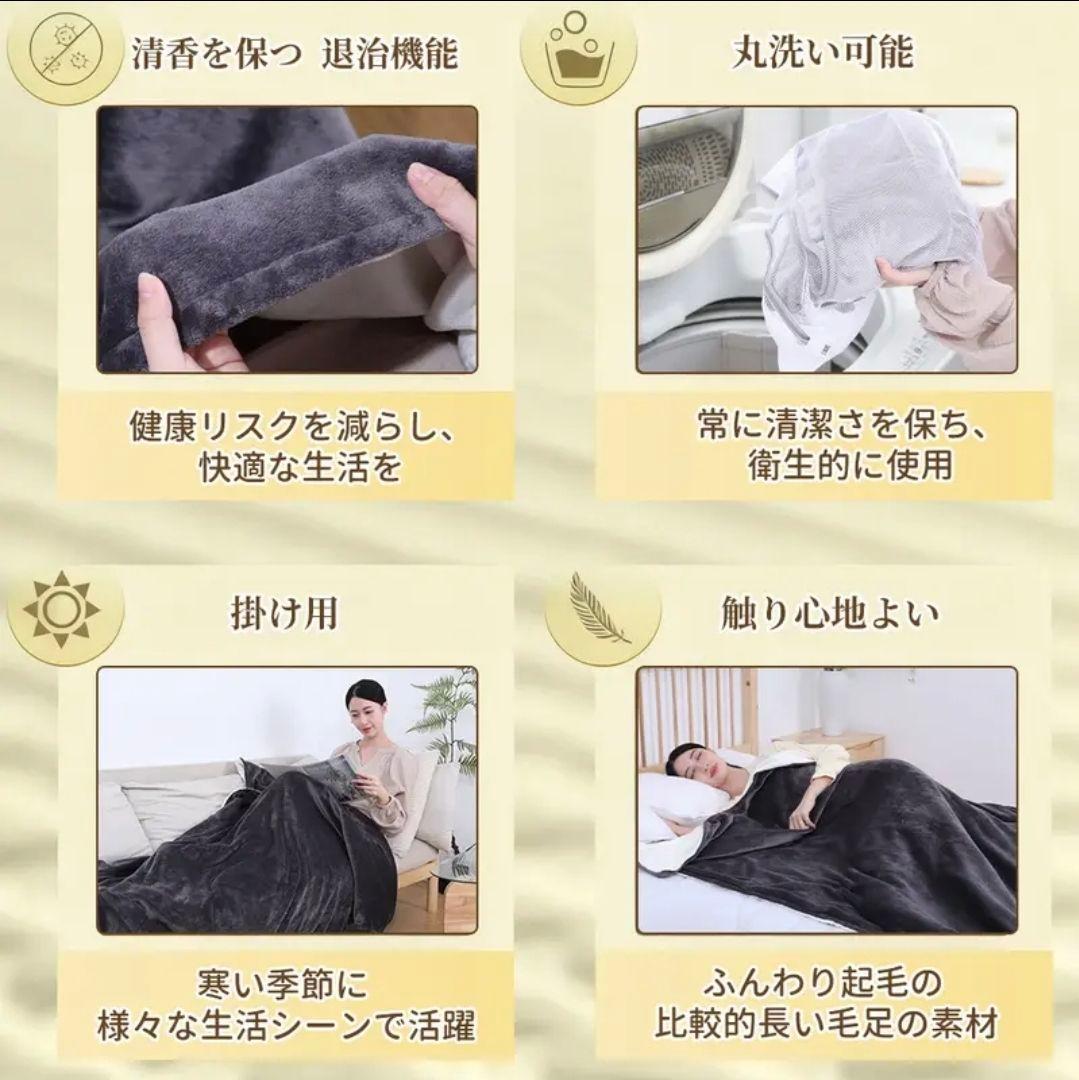 Zページ 電気毛布 ブランケット セミダブル 190×130