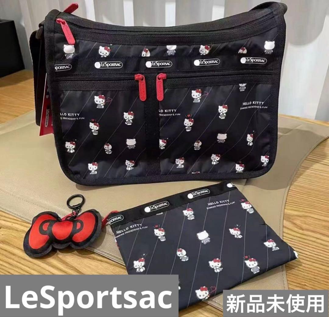 新品未使用 レスポートサック ハローキティ キティ ショルダーバッグ ポーチ付き
