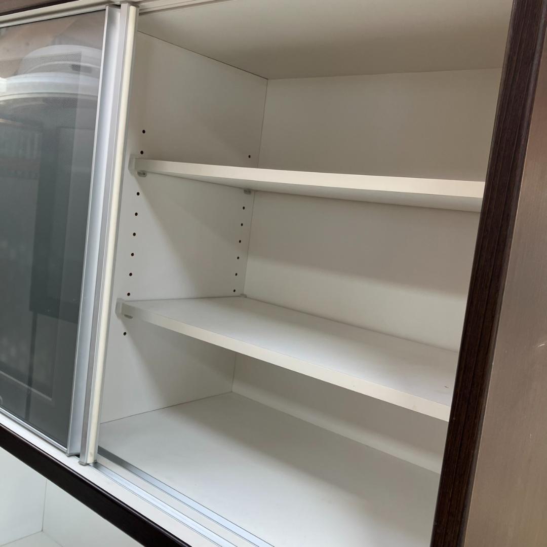 【福岡市 市内近郊限定】NITORI 食器棚 120㎝幅 ワイド 配達設置無料♬