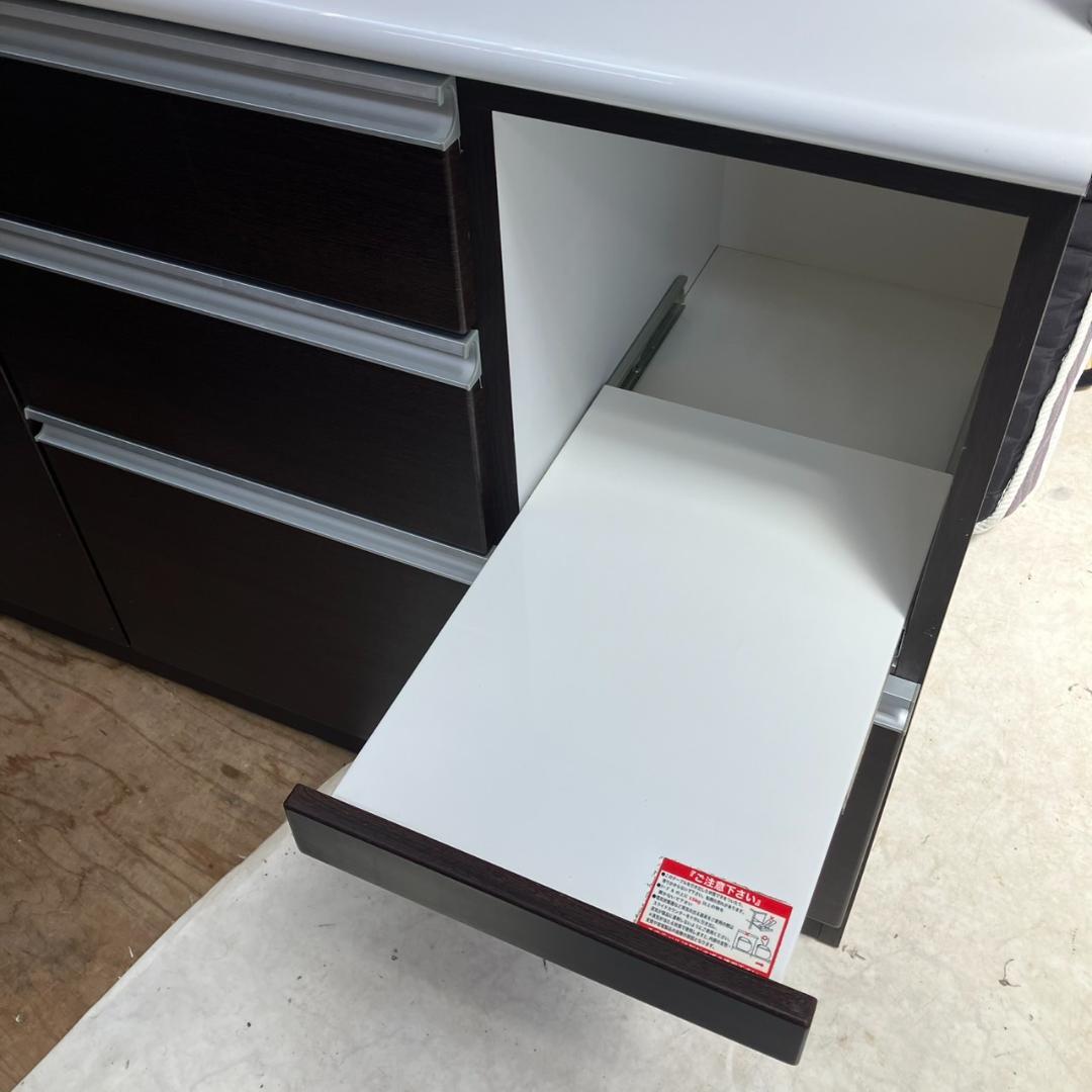 【福岡市 市内近郊限定】NITORI 食器棚 120㎝幅 ワイド 配達設置無料♬