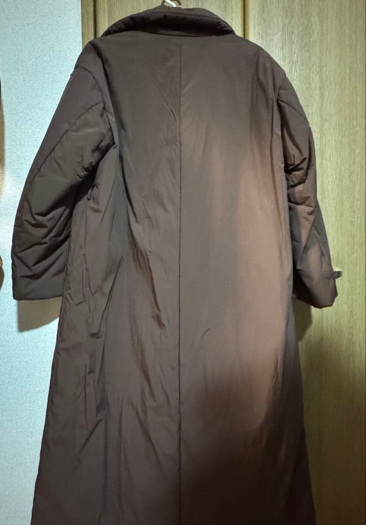 rienda ブラウン 中綿ロングコート ベルト付き