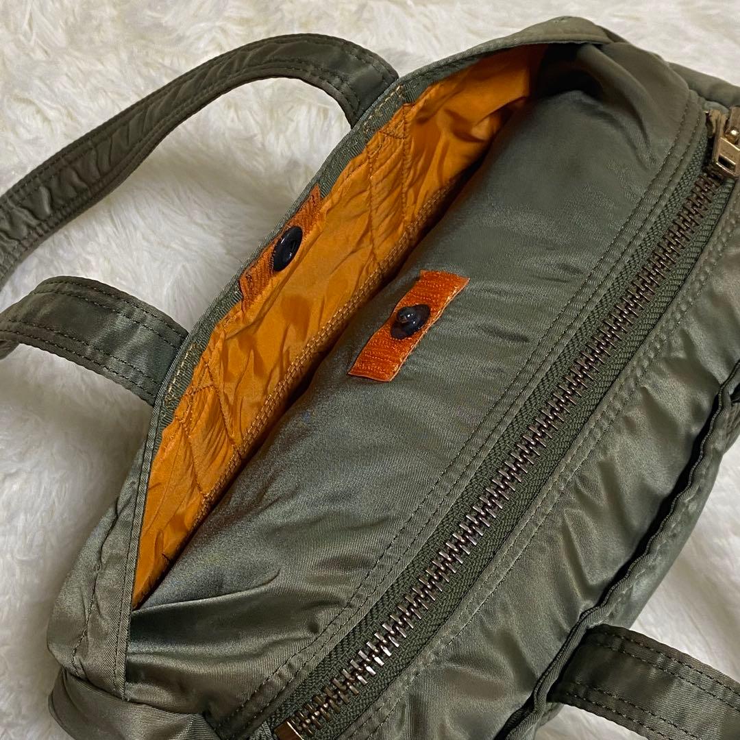 ✨美品✨PORTER タンカー ミニボストンバッグ セージグリーン S