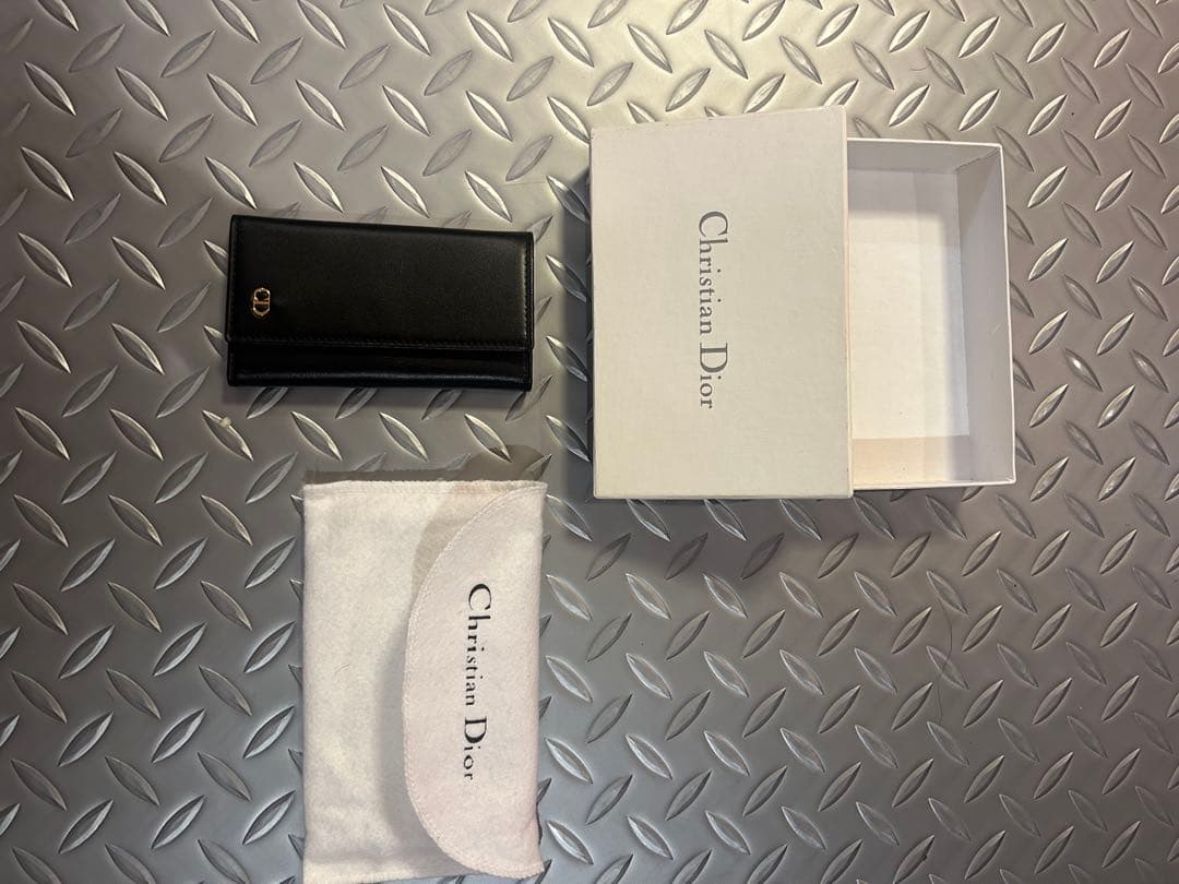 Christian Dior 6連キーケースブラックレザー箱ケース付き