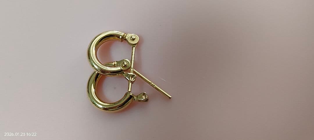 k18フープピアス 2x10mm