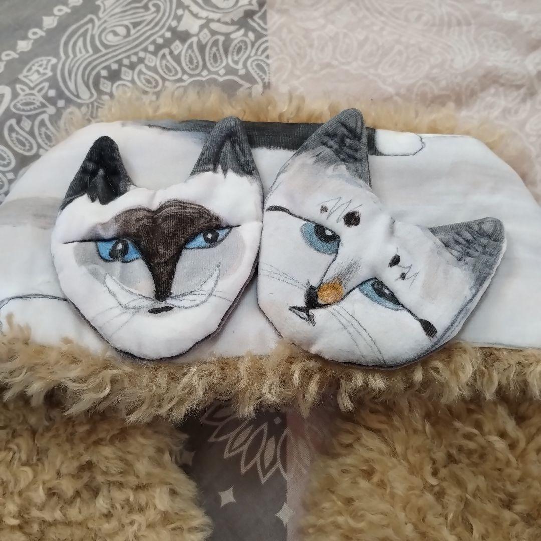 【Ca4La】カシラ 猫ティペット/マフラー/ベロア