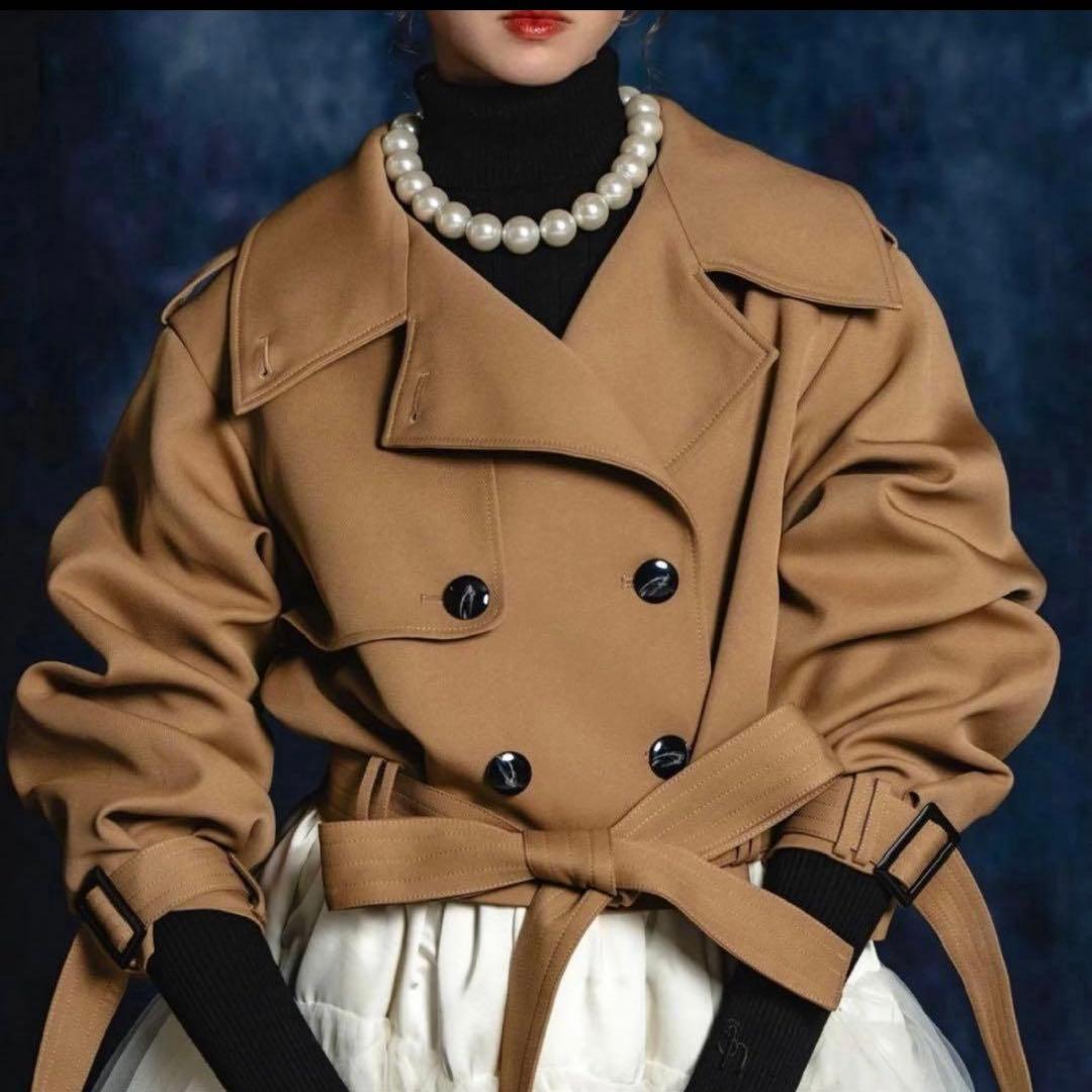 Mari様 シェリエsheller 2wayshort trenchcoat