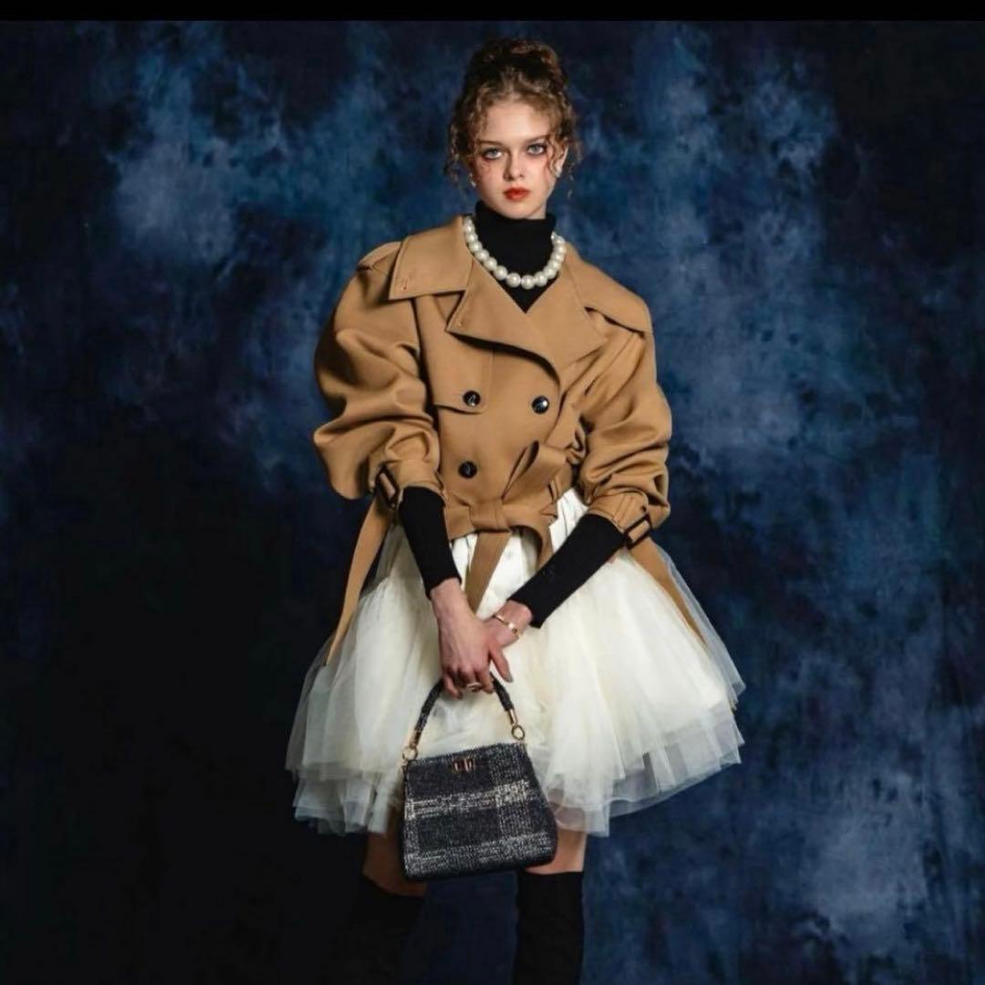 Mari様 シェリエsheller 2wayshort trenchcoat