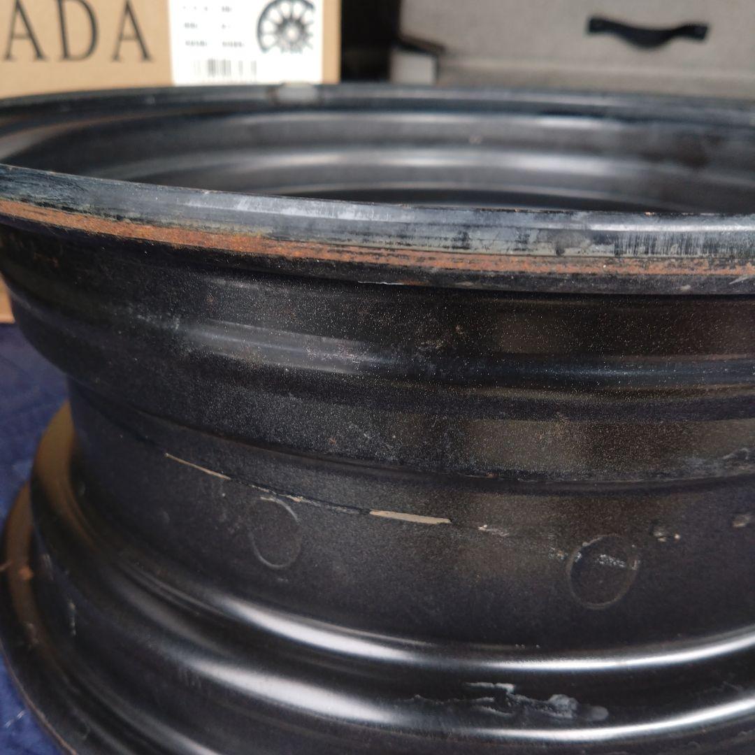 ①三菱ランサーEXターボ純正 14インチ スチールホイール ①、②セット購入