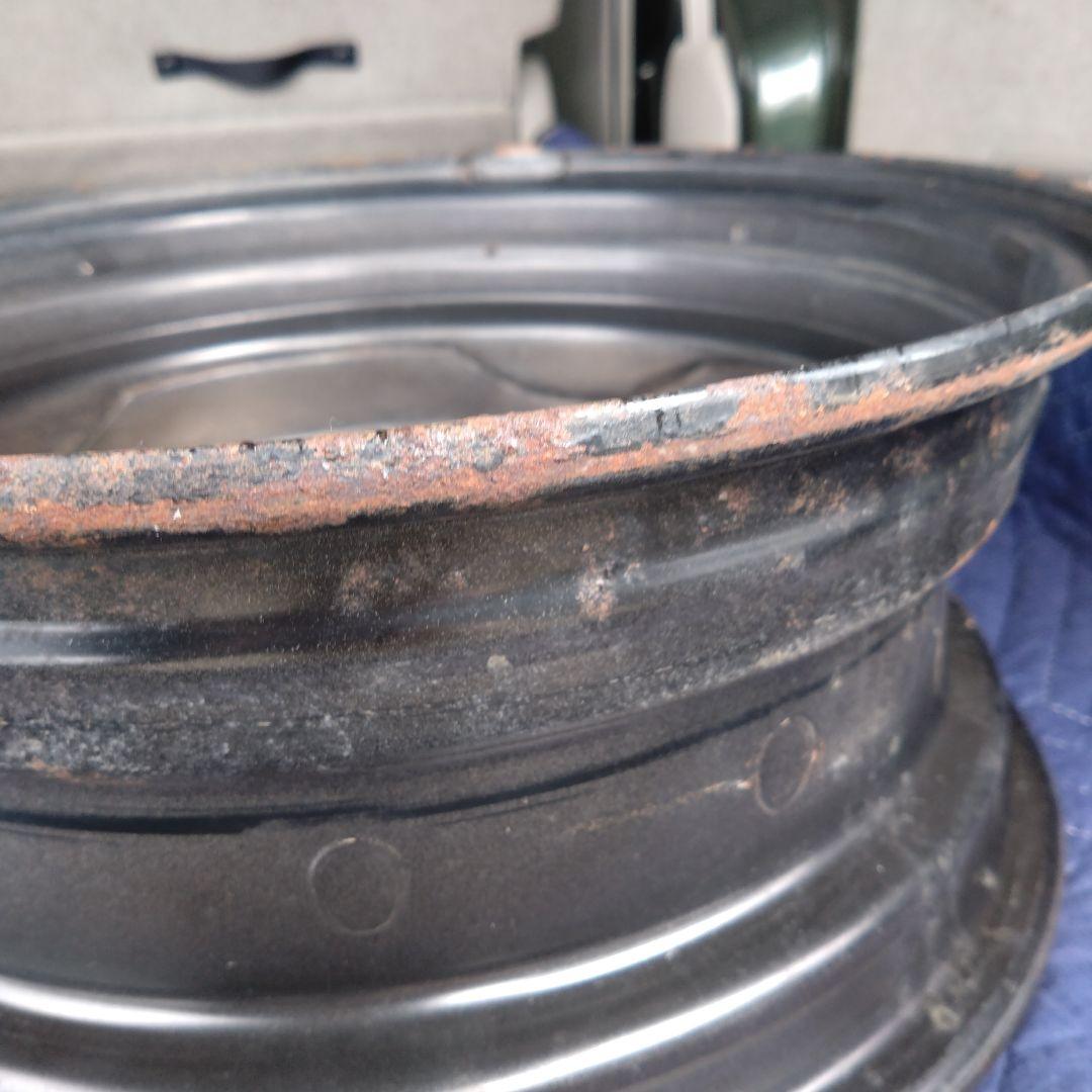 ①三菱ランサーEXターボ純正 14インチ スチールホイール ①、②セット購入