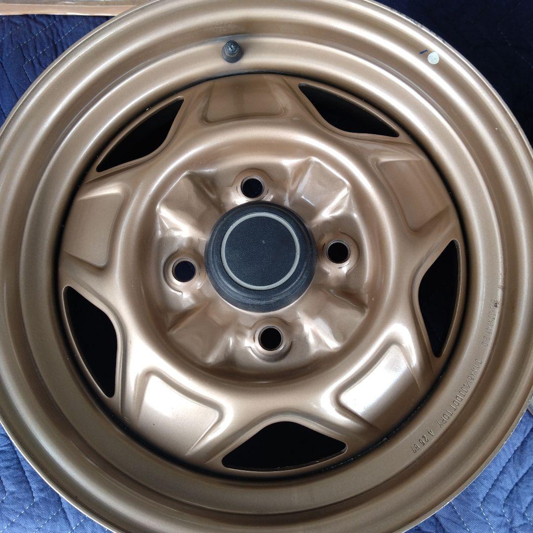 ①三菱ランサーEXターボ純正 14インチ スチールホイール ①、②セット購入