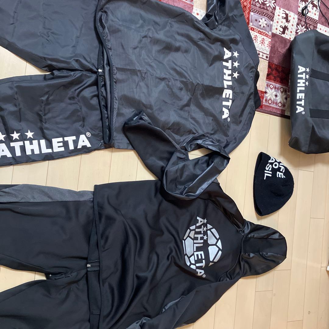 ATHLETA ジャージセット ブラック キャップ付き
