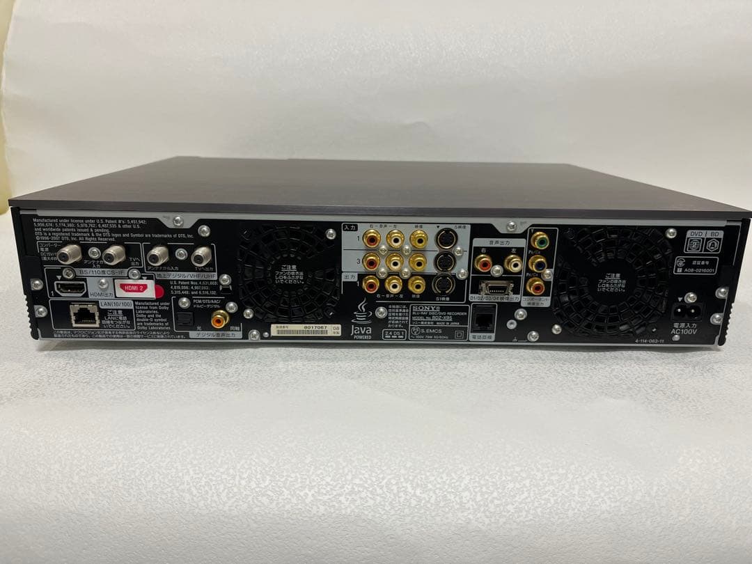 Sony BDZ-X95 ブルーレイディスクレコーダー