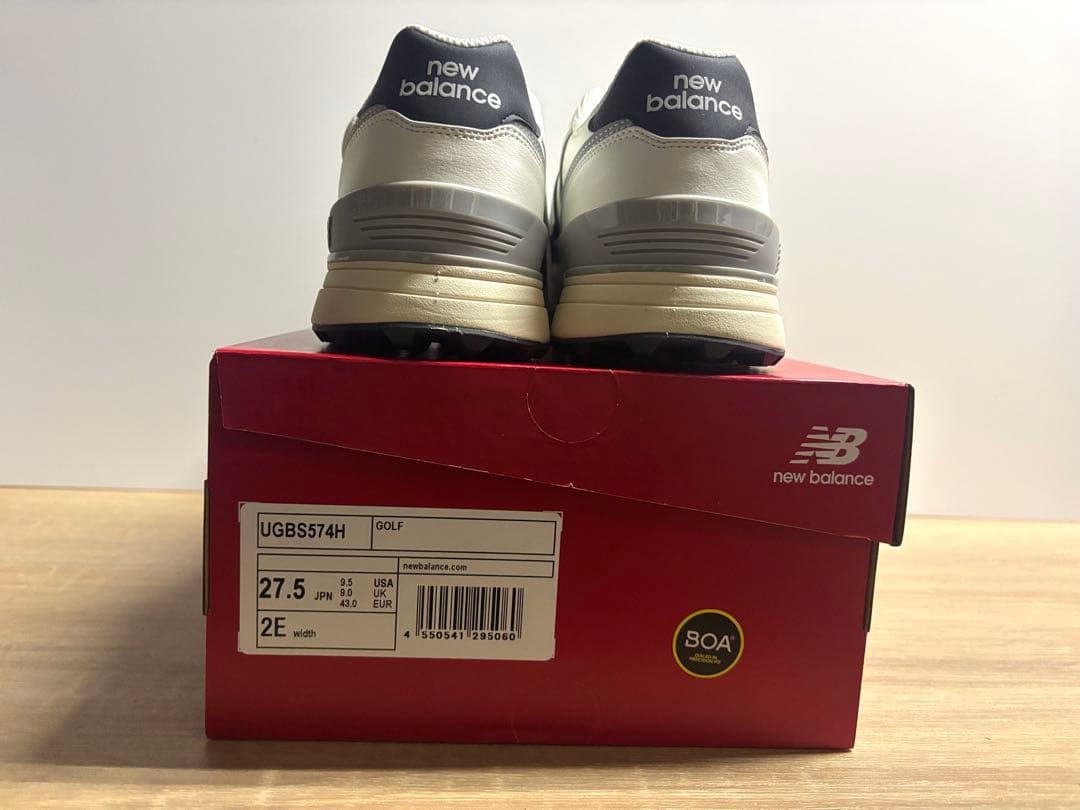 未使用 27.5cm 2E ニューバランスゴルフシューズUGBS574Hホワイト