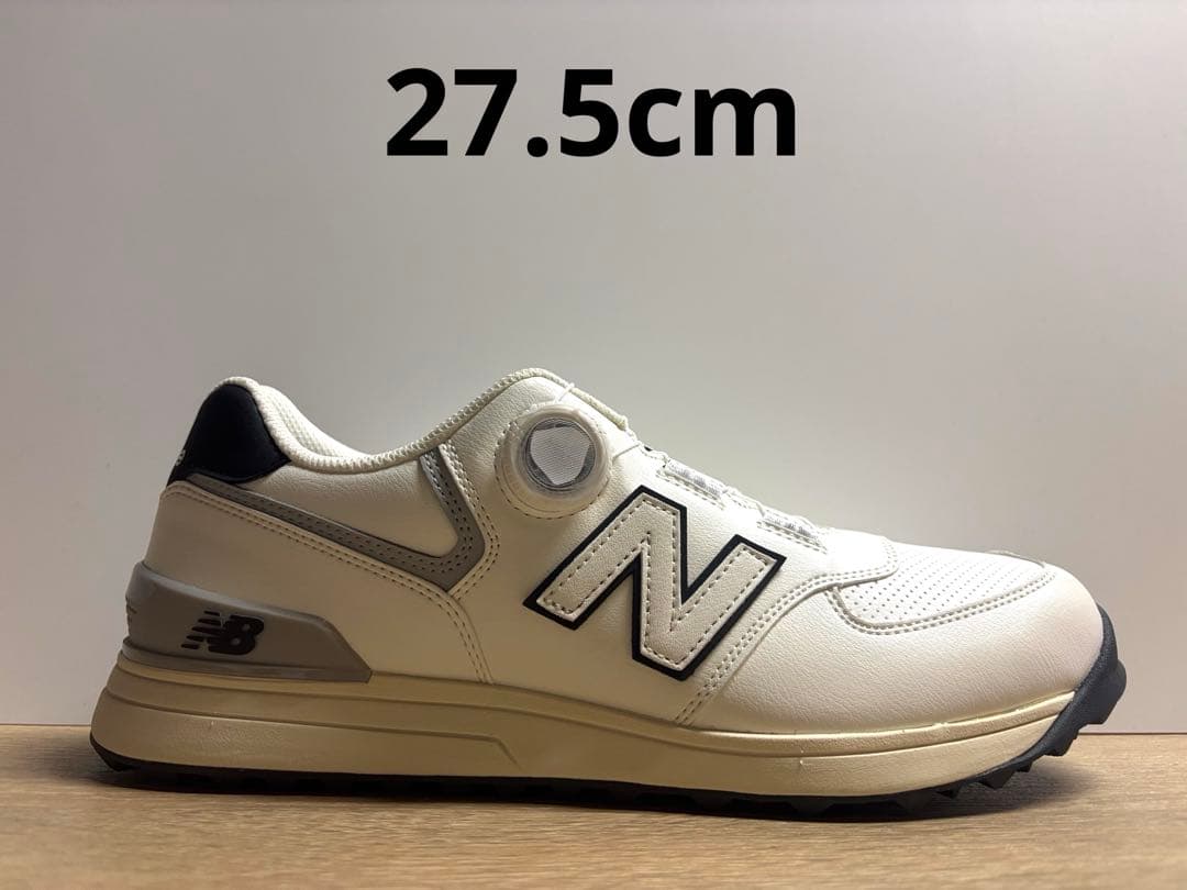 未使用 27.5cm 2E ニューバランスゴルフシューズUGBS574Hホワイト