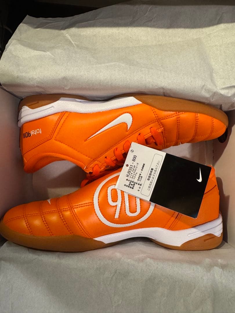 【新品未使用】NIKE T90 SP オレンジ×ホワイト 25cm