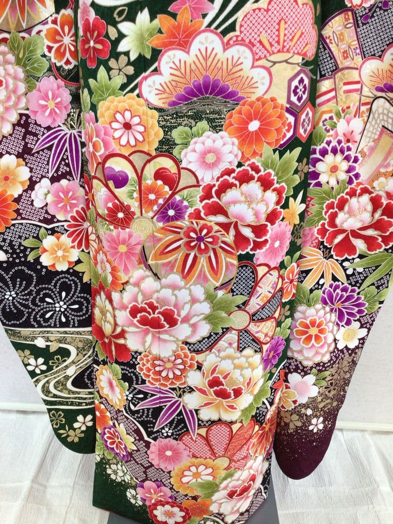 振袖フルセット　緑