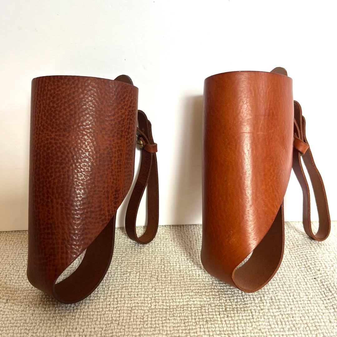 美品 organ オルガン ボトルホルダー 本革 水筒 HERZ 1個